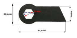 NÓŻ WERTYKULATORA CASTORAMA SPS38 HECHT 5654 ZESTAW 18szt.